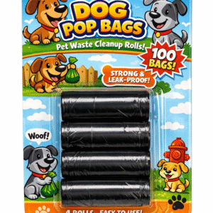 Dog Poop Bags with String Tie Closure – Leak Proof